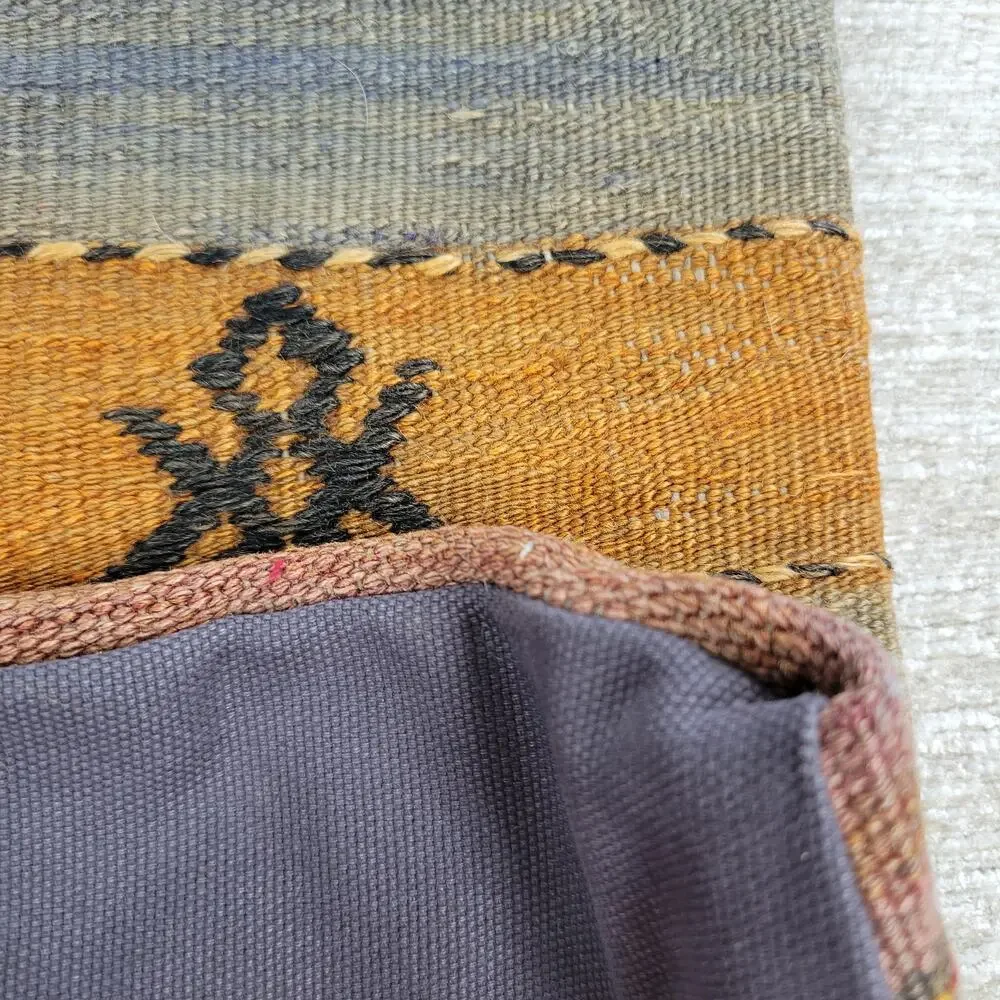 Vintage Handmade Wool Native American Pillow Case Cover 14.5 x 15 Southwest NWOT